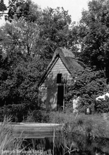 Norfolk Broads boathouse 1902
