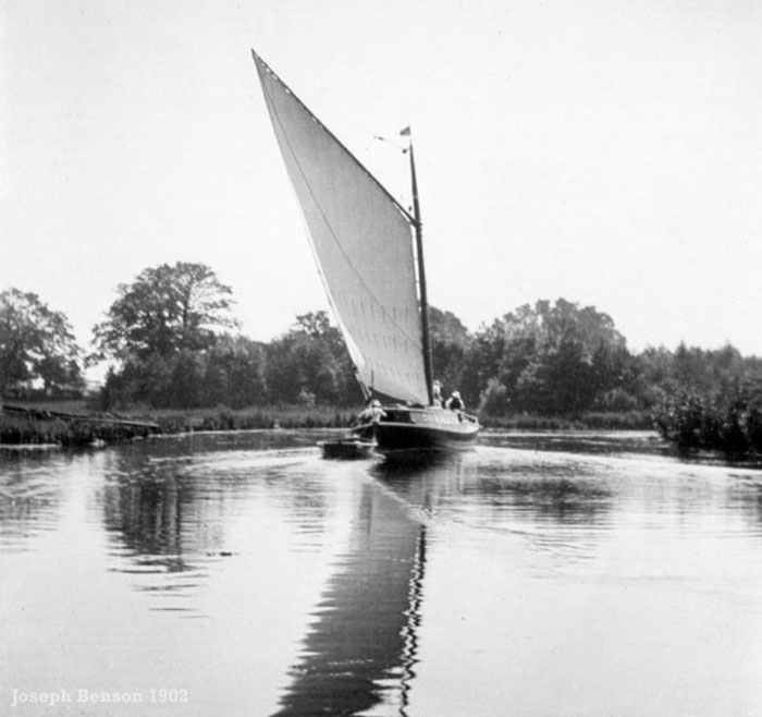 Pleasure wherry Norfolk Broads 1902