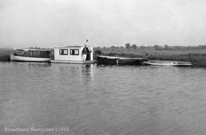 On the Norfolk Broads c1910