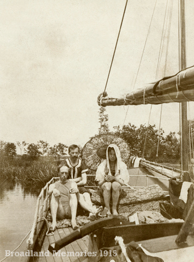 Post swim on the aft deck 1915