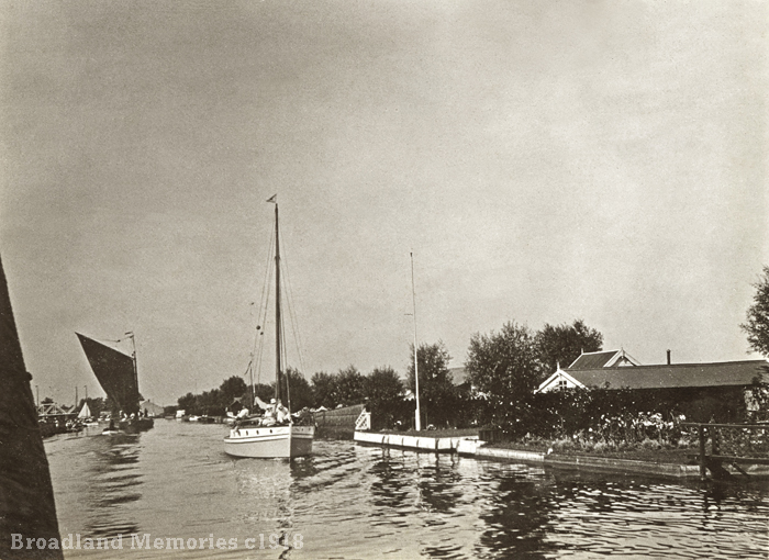 Riverside bungalows at Potter Heigham c1918