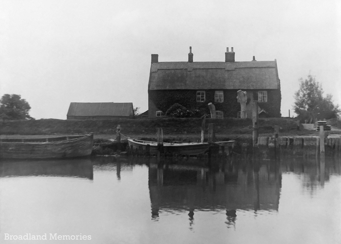 Riverside cottage Norfolk Broads c1918