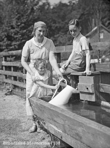 Fetching water Norfolk Broads 1938