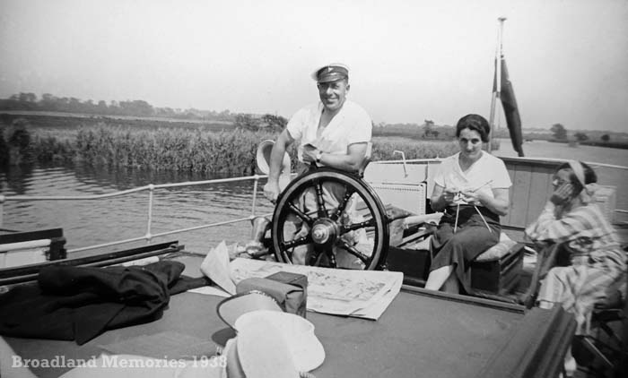 Leisure moments Norfolk Broads 1938