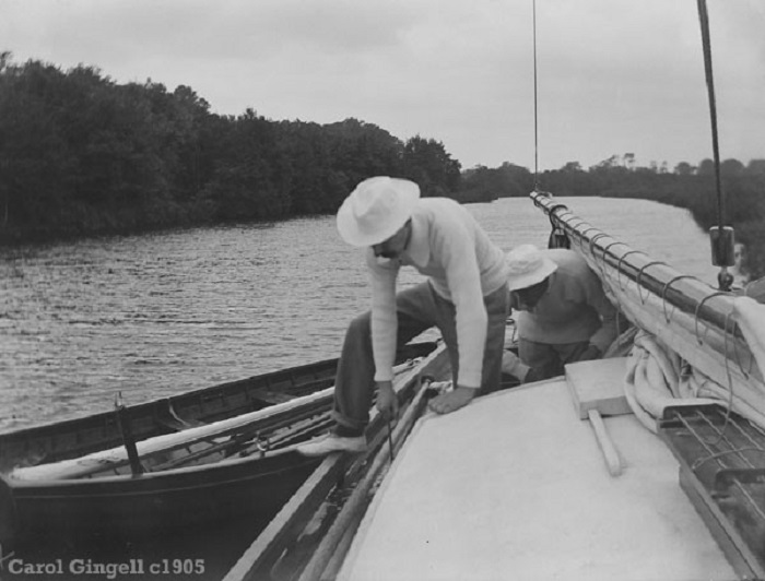 On the Norfolk Broads c1905