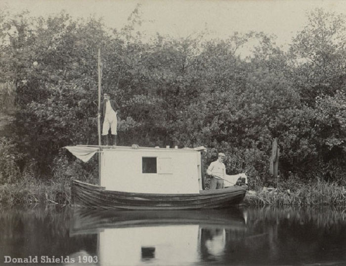 Norfolk Broads houseboat 1903