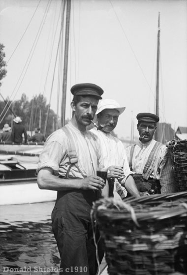 Wherry skippers Norfolk Broads c1910