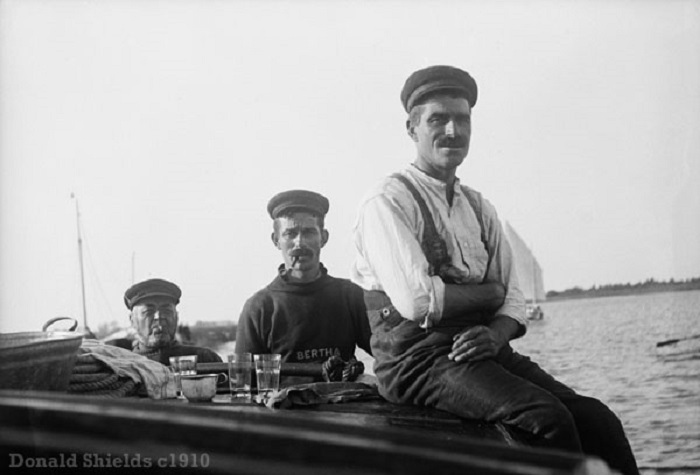 Wherry skippers Norfolk Broads c1910