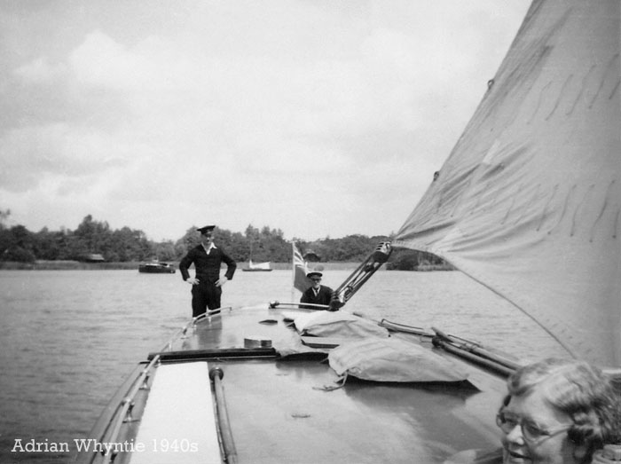 Sailing on Hathor 1940s