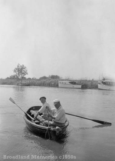 Rowing on the Norfolk Broads c1950s