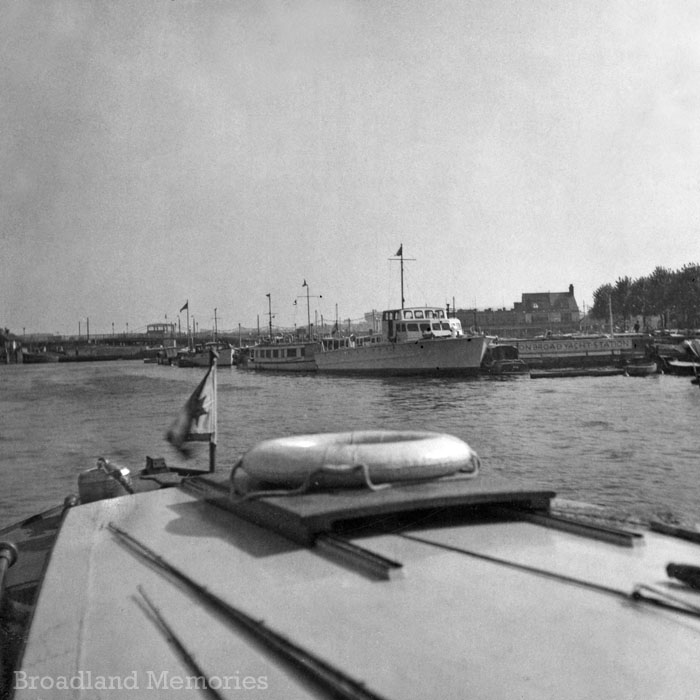 Approaching Oulton Broad Yacht Station 1955