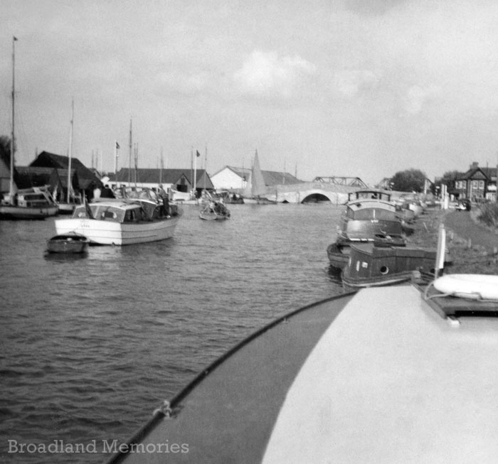 The River Thurne at Potter Heigham 1955