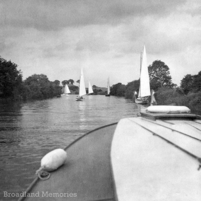 Cruising on The Norfolk Broads 1955