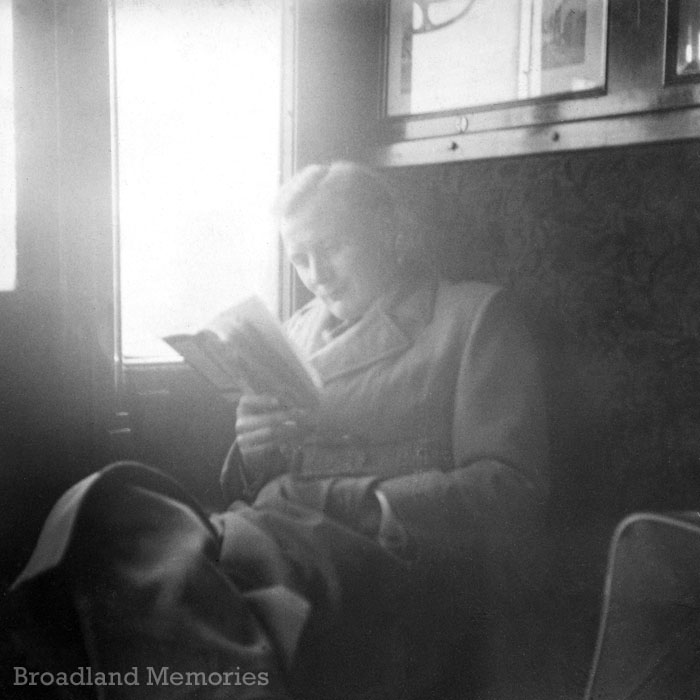 Travelling by train in 1955