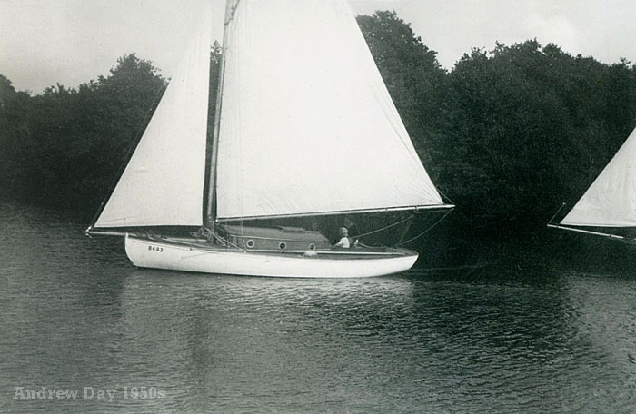 River Cruiser Modwena Norfolk Broads 1950s