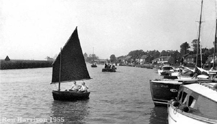 Sailing at Reedham 1955
