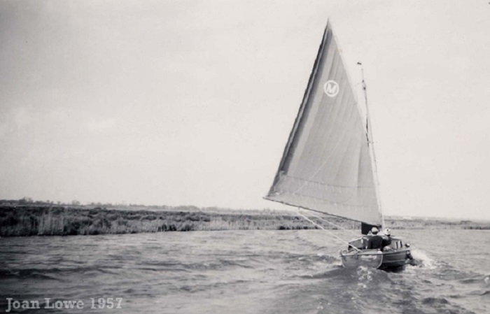 Sailing on the River Thurne 1957