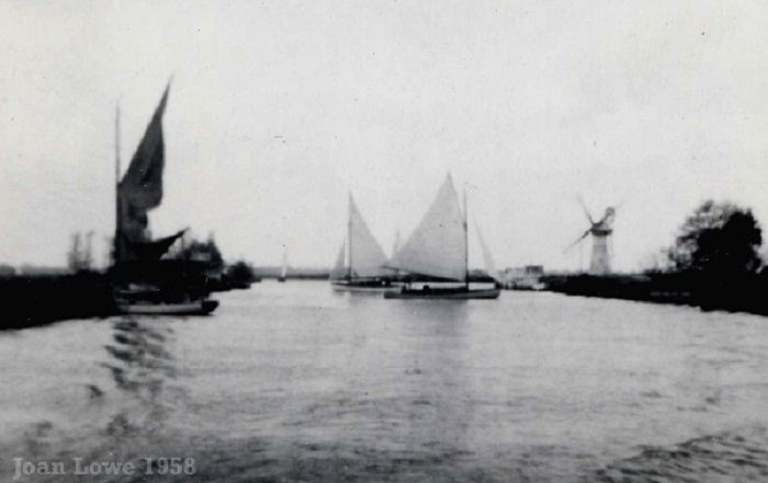 Sailing at Thurne 1958