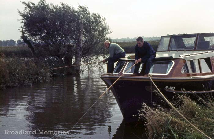 Fishing from the bow of Golden Beaver