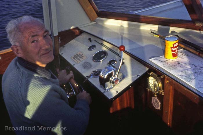 At the helm of Golden Beaver