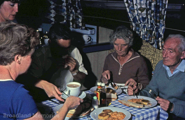 Mealtime on board Golden Beaver