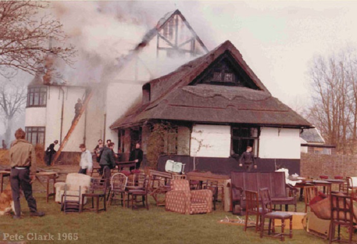 Horning Ferry Inn fire 1965