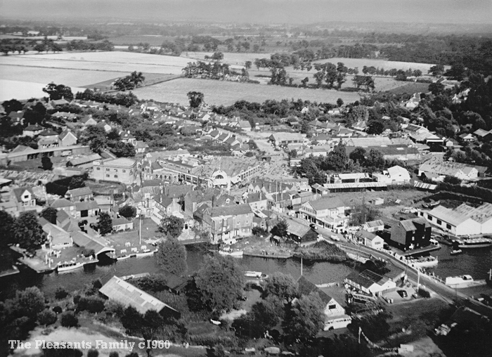 Wroxham aerial view c1960