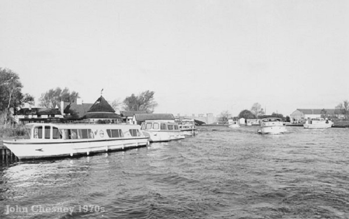 The River Bure at Acle Bridge 1970s