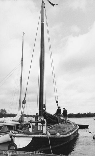 Wherry Albion at Ranworth 1977