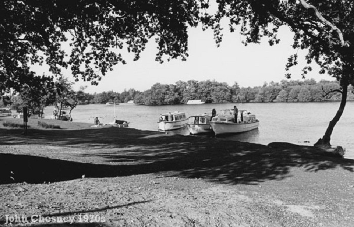 The beach at Salhouse BRoad 1970s