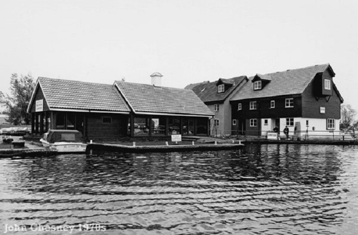 Powles day boat office Wroxham 1970s