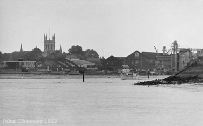 Approaching Great Yarmouth in 1978