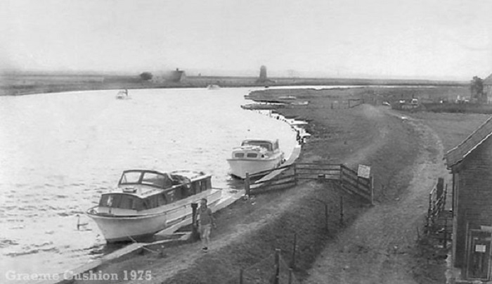 Berney Arms moorings 1975