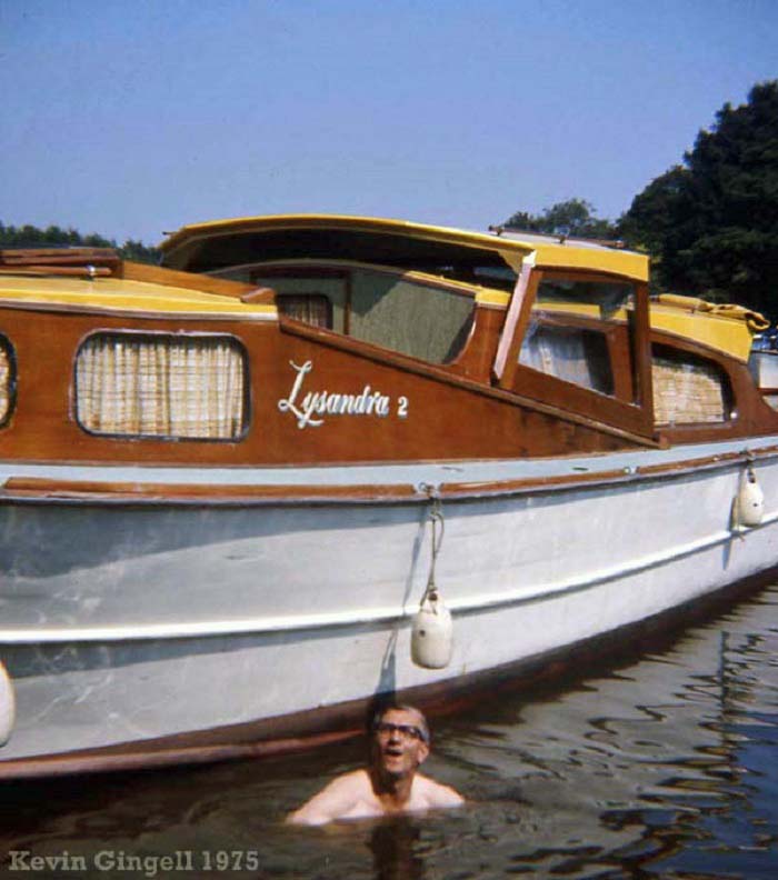Swimming at Salhouse Broad in 1975