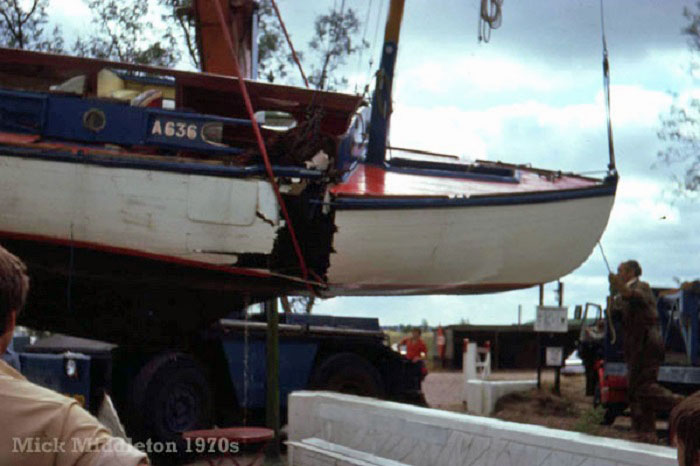 River Cruiser Brigand sinking 1976
