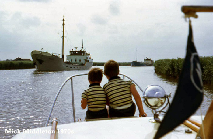 Coasters on the River Yare 1970s