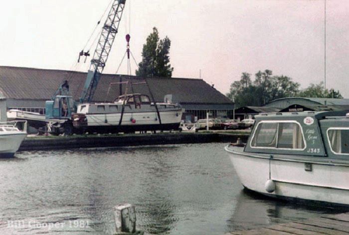 Richardsons boatyard at Stalham 1981