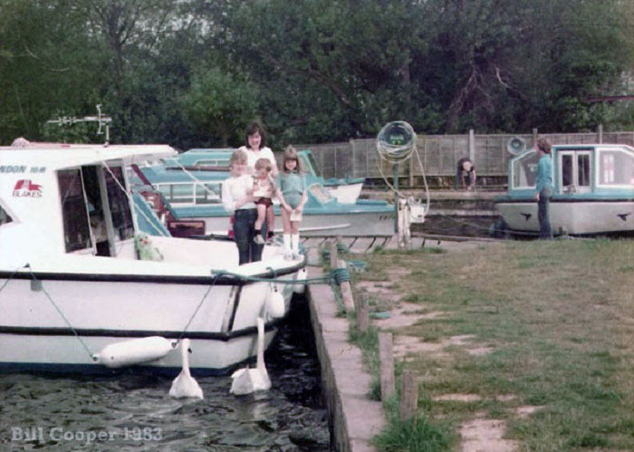 Bondons boatyard at South Walsham 1983