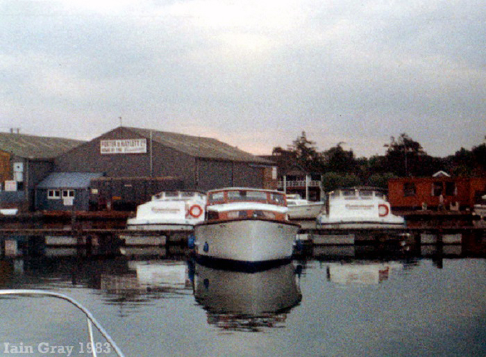 Porter & Haylett’s yard at Wroxham c1983.