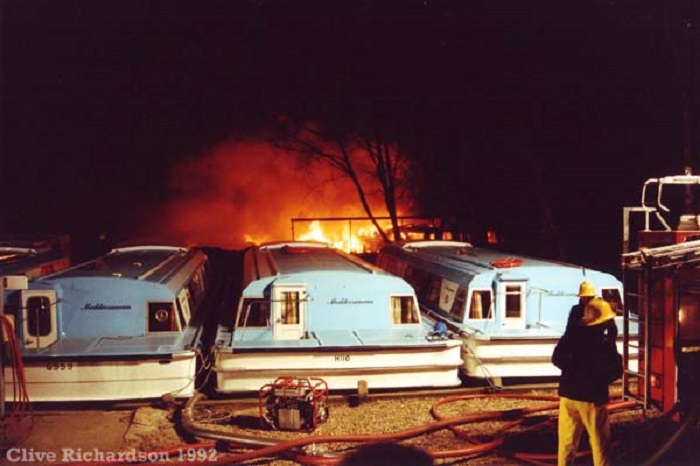 Fire at Horning Pleasurecraft 1992