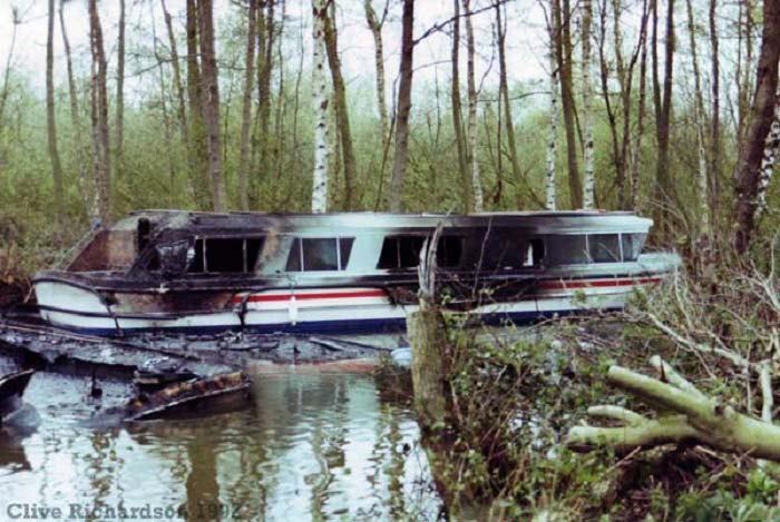 Fire damage at Horning Pleasurecraft 1992