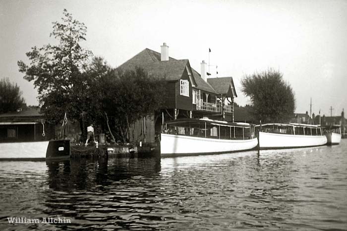Broads Tours base at Wroxham 1950s