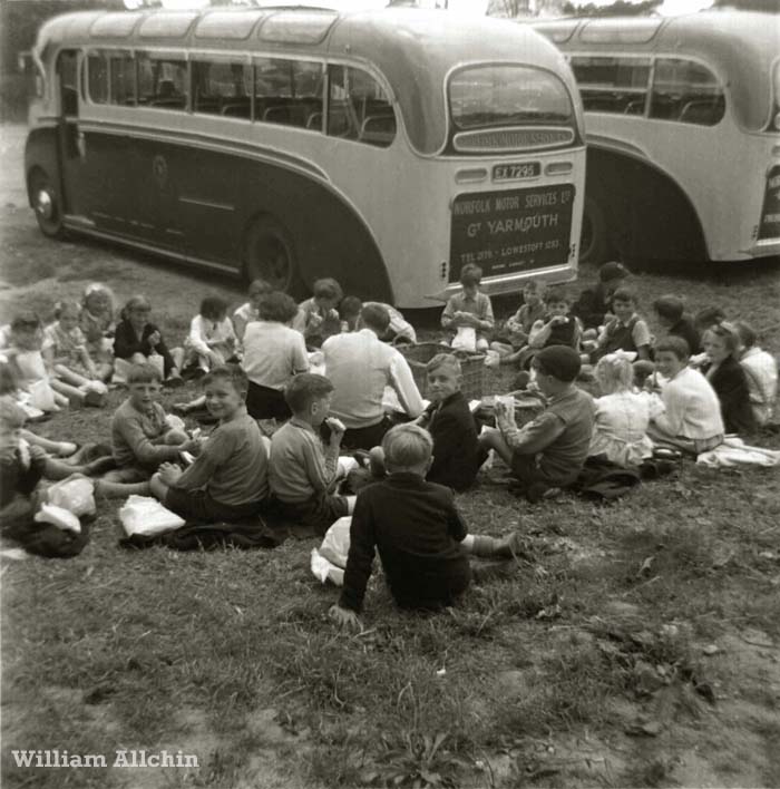 School Party at the Broads Tours base 1950s