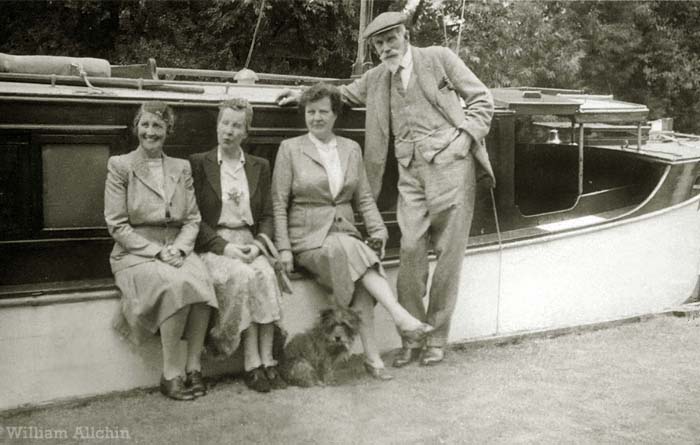 Charles Hannaford senior and companions