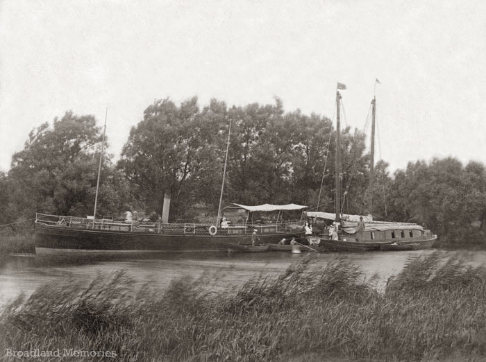 Wherry Eagle and S.S. Phoenix, River Waveney 1880s
