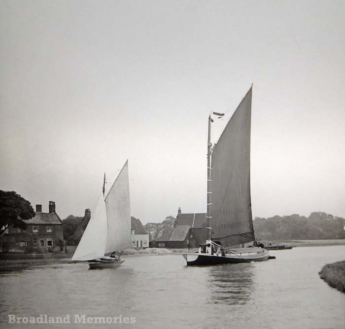 Stokesby from the River Bure c1900