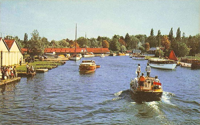 The View From Wroxham Bridge 1960s