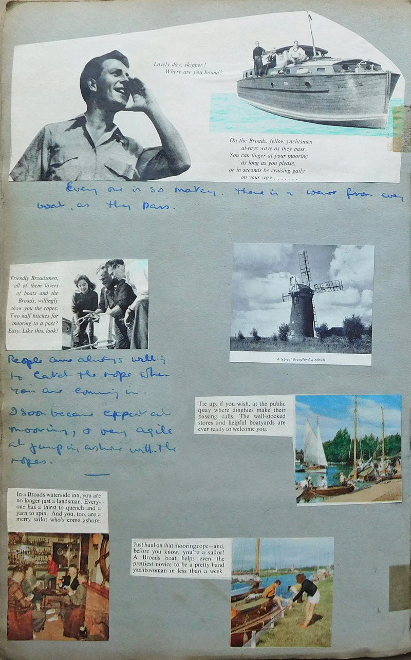 Norfolk Broads Afloat 1957 Scrapbook Page 16