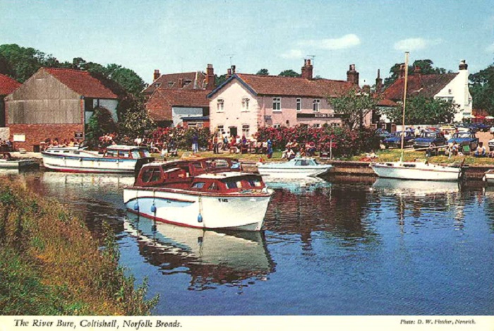 Rising Sun moorings Coltishall c1970s