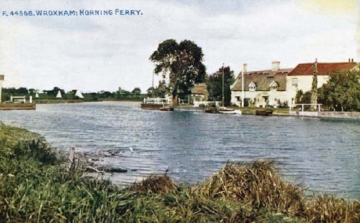 The Ferry Inn and River Bure at Horning c1930s/40s